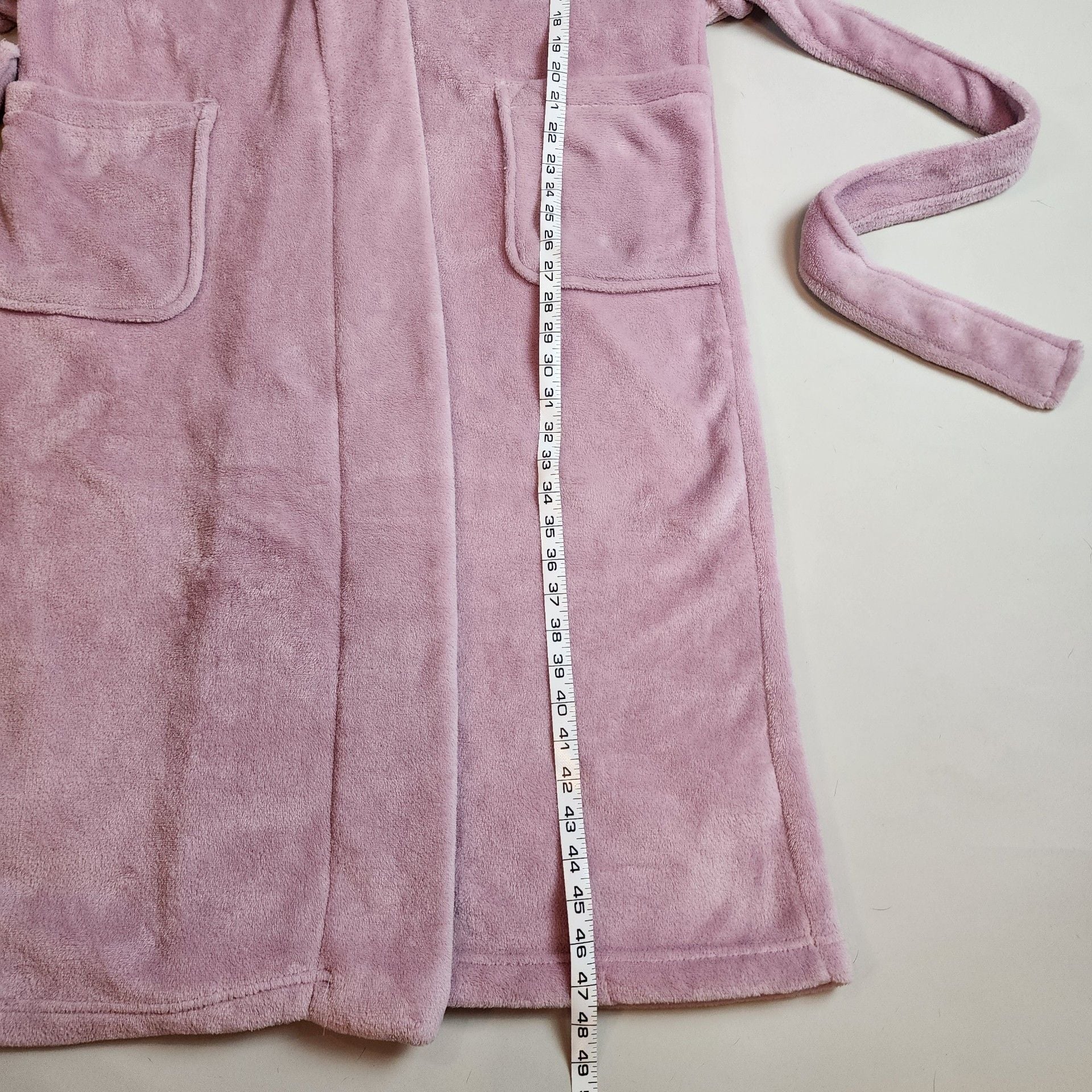 Carole Hochman Pink Faux Fur Trim Robe Medium Cozy Luxury Soft Lounge Core Gift 10