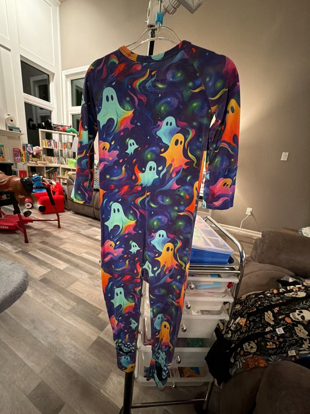 Bums & Roses Drop It Like Its Haunt Romper 18-24 Months Halloween Ghosts 4