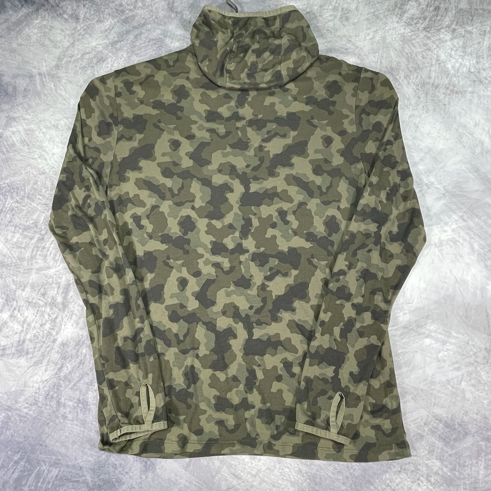 Free Fly Bamboo Shade Hoodie Size M Green Camo Long Sleeve Pocket 7