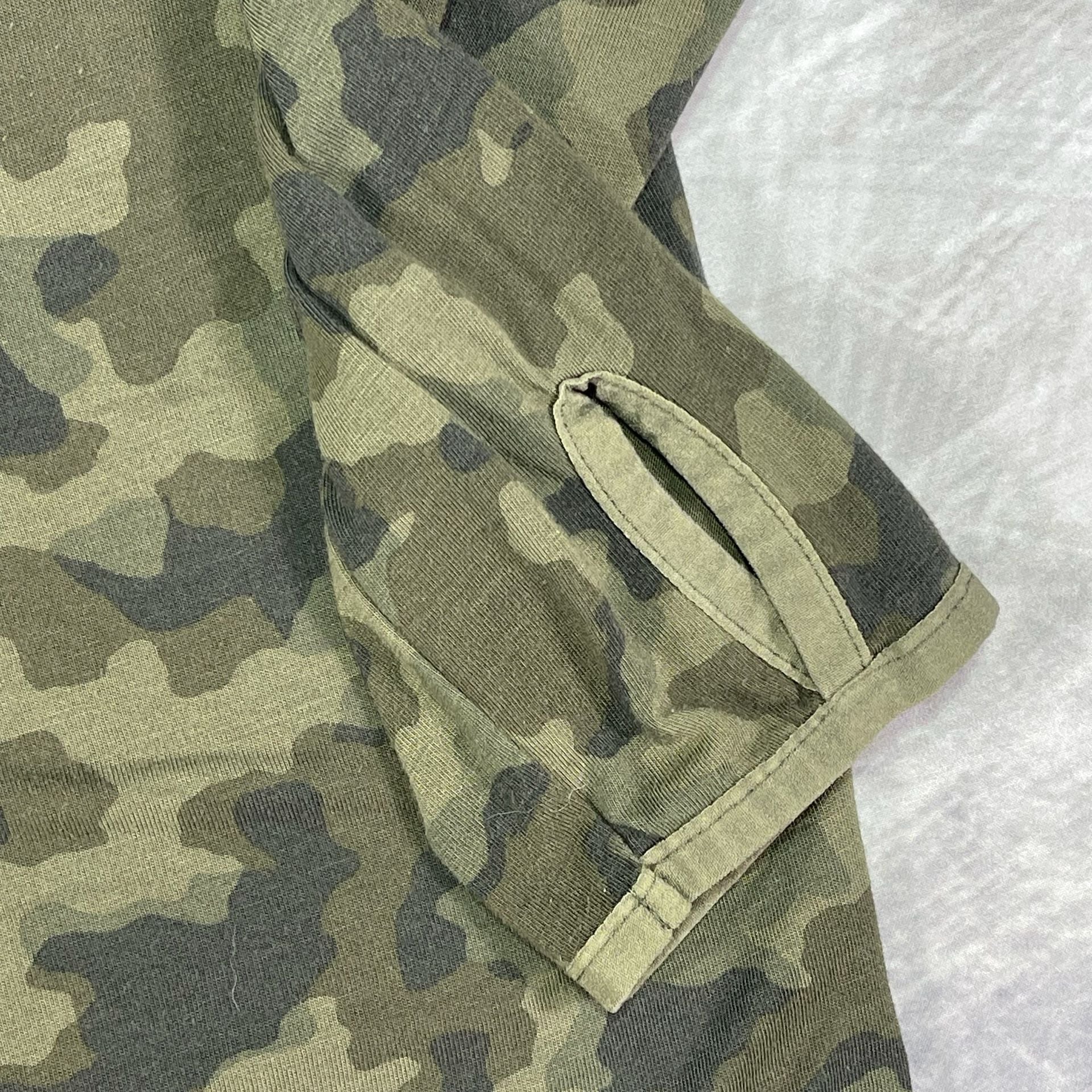 Free Fly Bamboo Shade Hoodie Size M Green Camo Long Sleeve Pocket 9