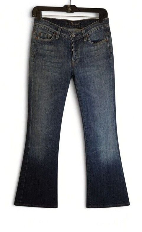 7 For All Mankind Boycut Jeans Size 27 Blue 2