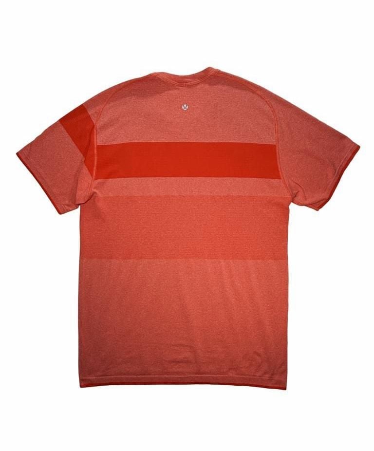 Lululemon Metal Vent Tech Short Sleeve Shirt Men’s M Red Orange Athletic Running 4