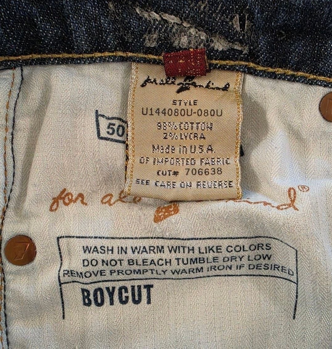 7 For All Mankind Boycut Jeans Size 27 Blue 6