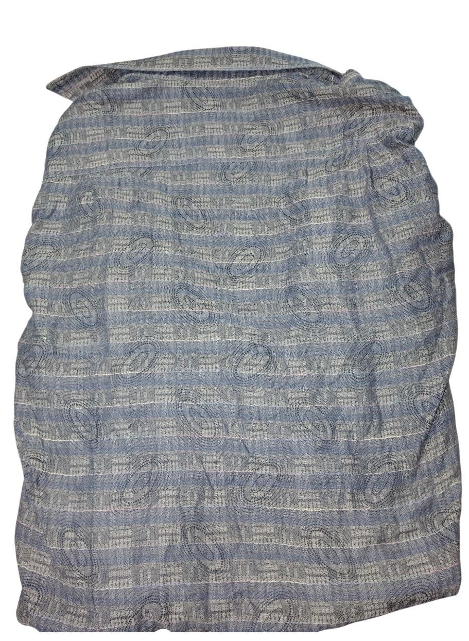 Riscattio Portofino Size M Blue Striped Button-Up Shirt 3