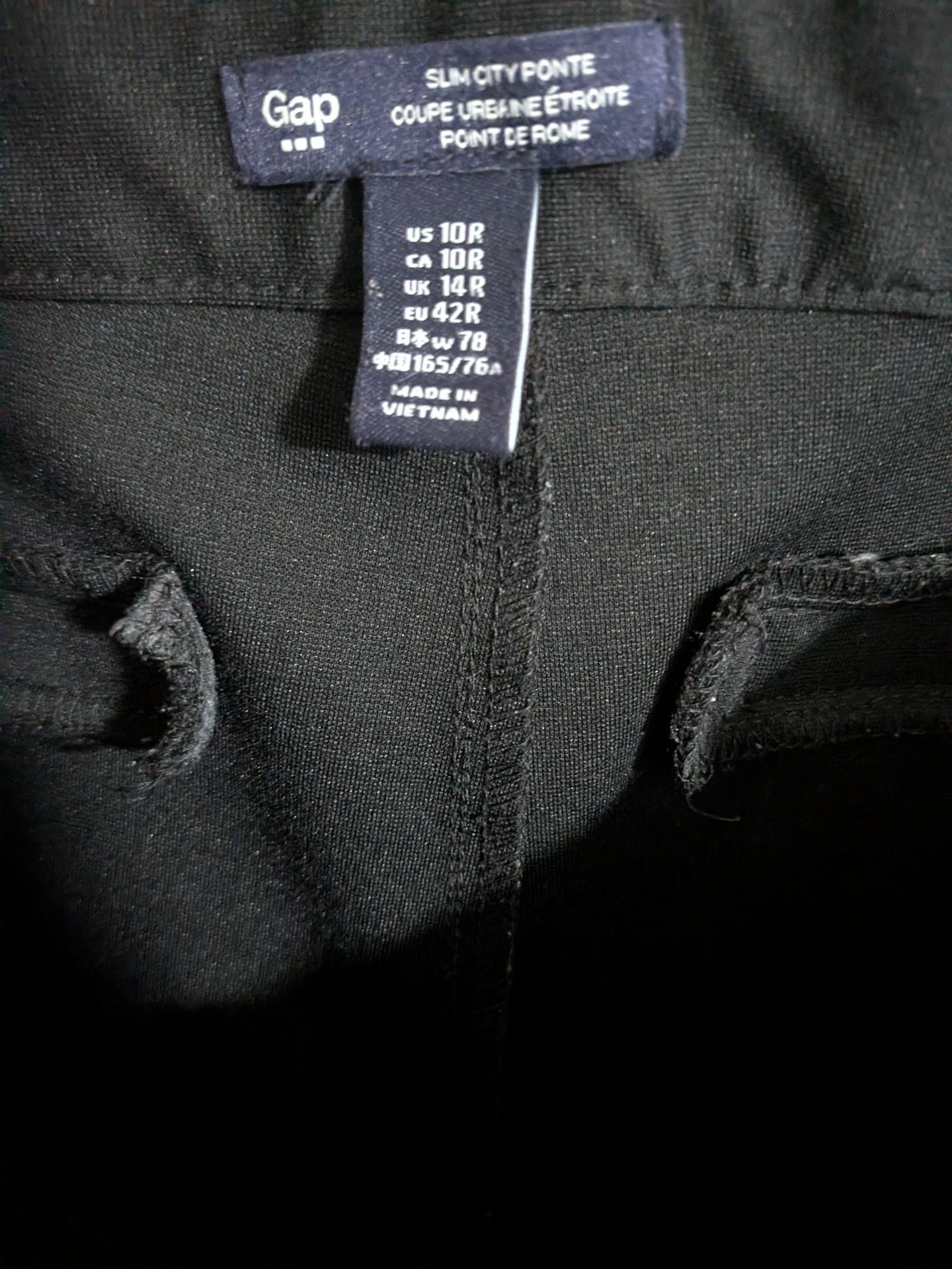 Gap Pants Size 10R Black 3