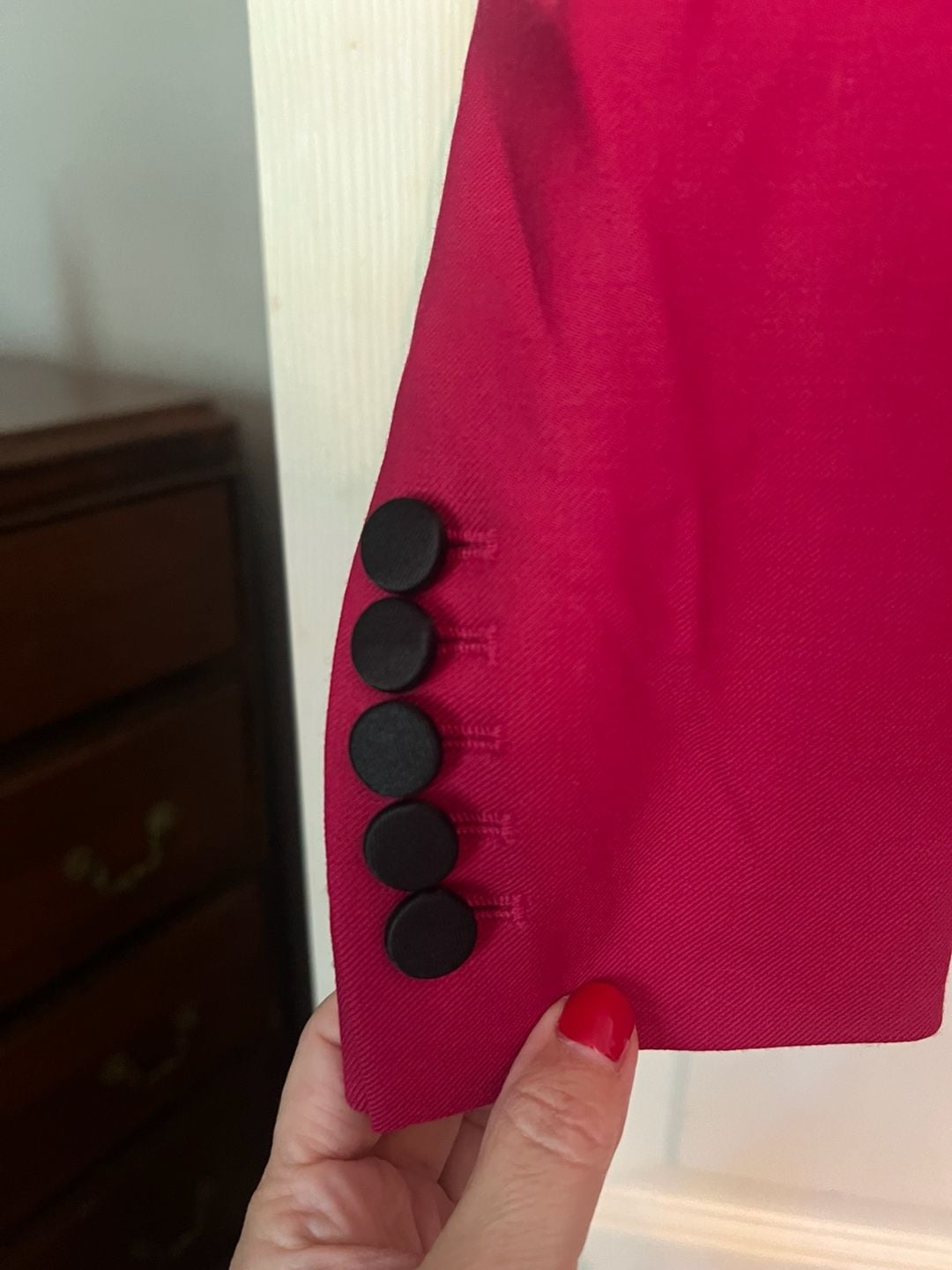 Veronica Beard Tuxedo Blazer Size 2 Pink Black 5
