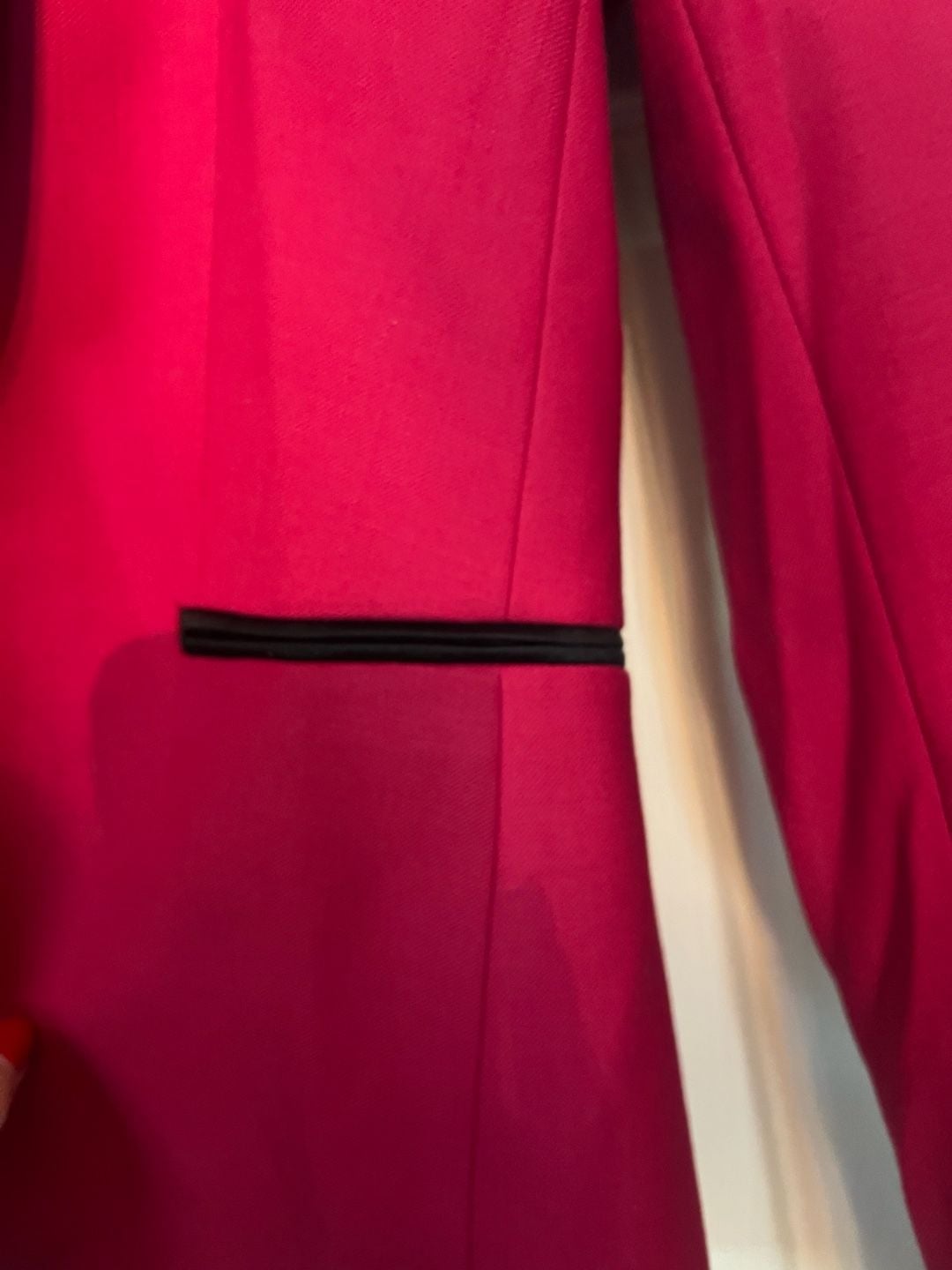 Veronica Beard Tuxedo Blazer Size 2 Pink Black 6