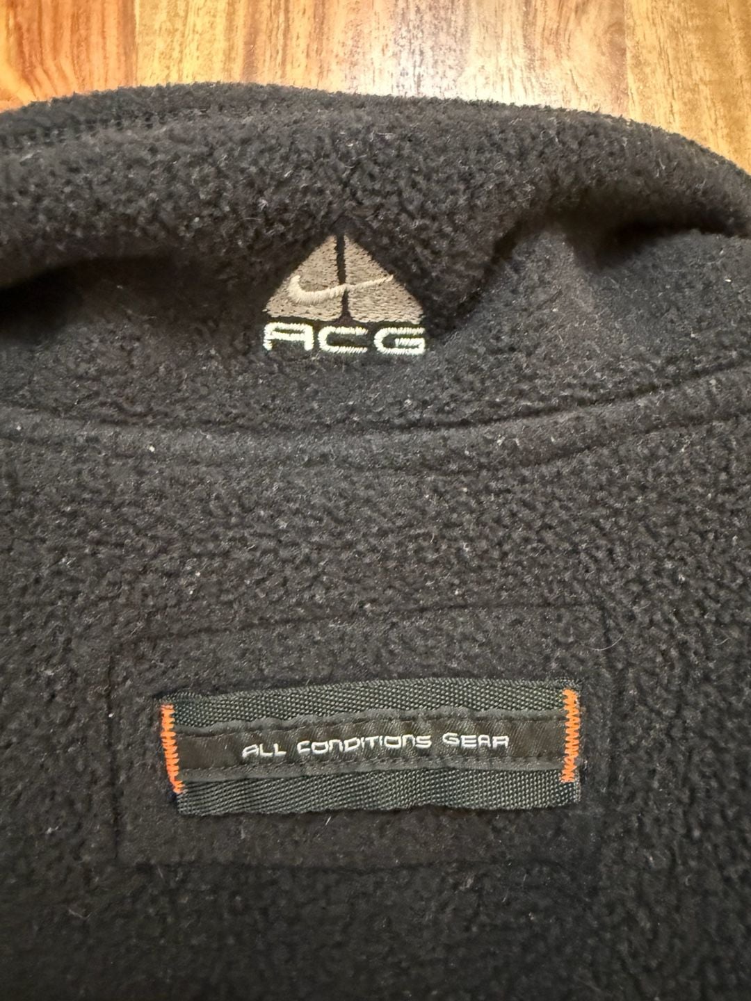 Vintage Nike ACG Thermal Layer 2 Fleece Vest Size M Black 7