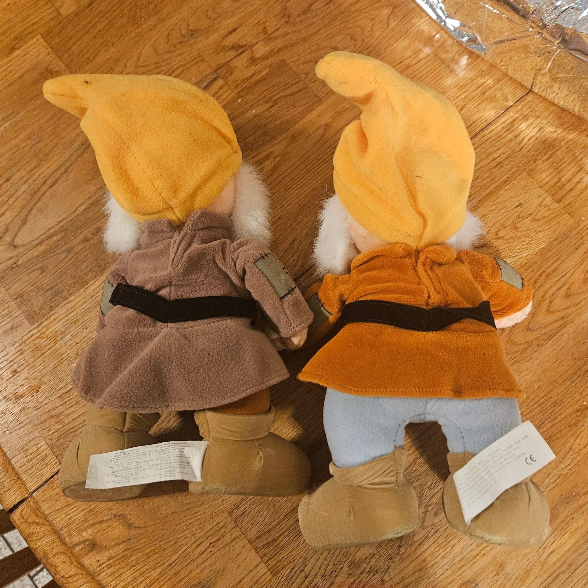 Vintage Disney Store Snow White Seven Dwarfs Plush Lot Sneezy Happy Canasa 90s 4