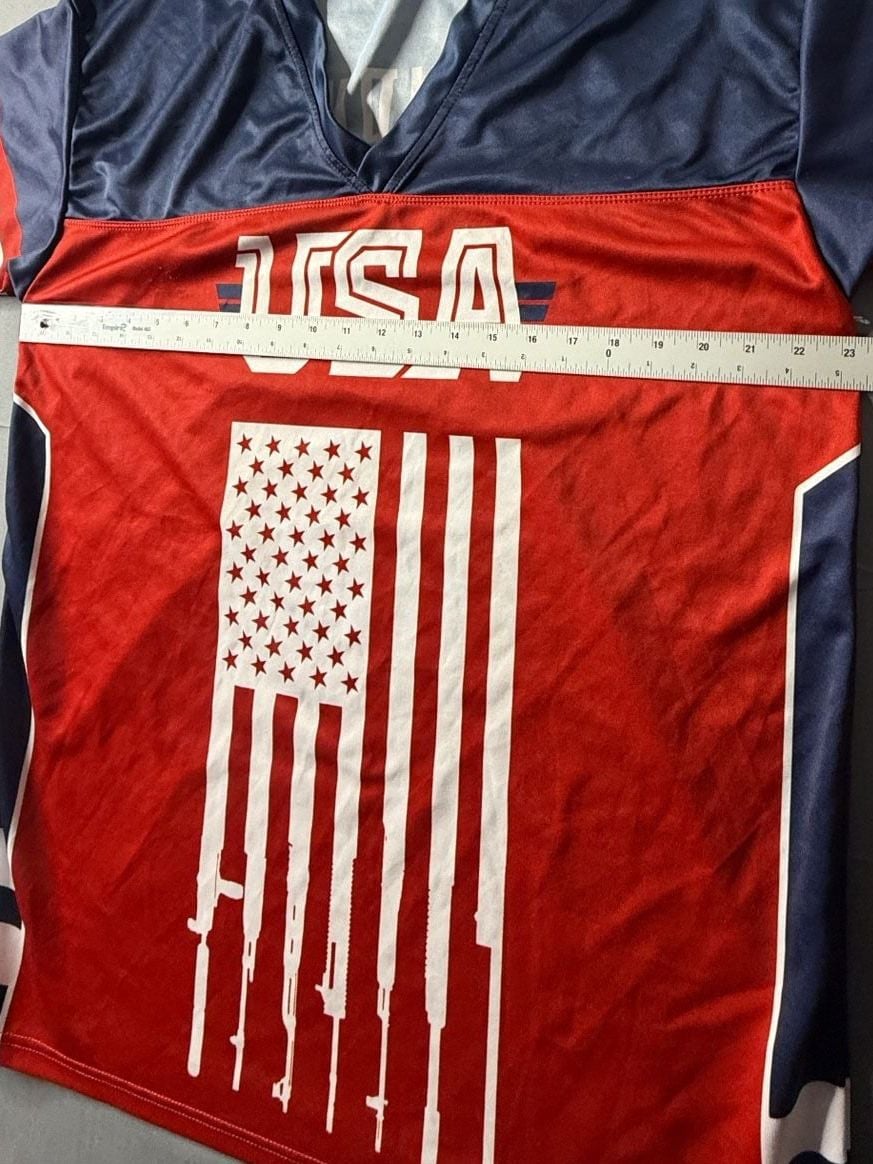Greater Half USA 2nd Amendment Football Jersey Size XL 4