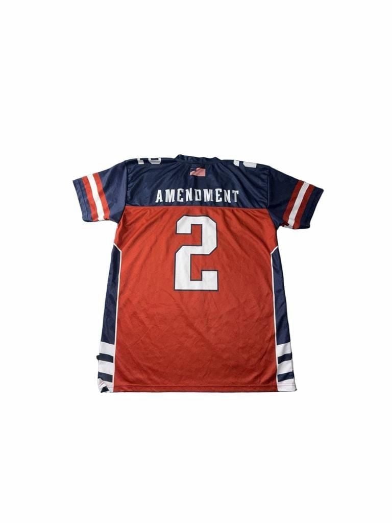 Greater Half USA 2nd Amendment Football Jersey Size XL 3