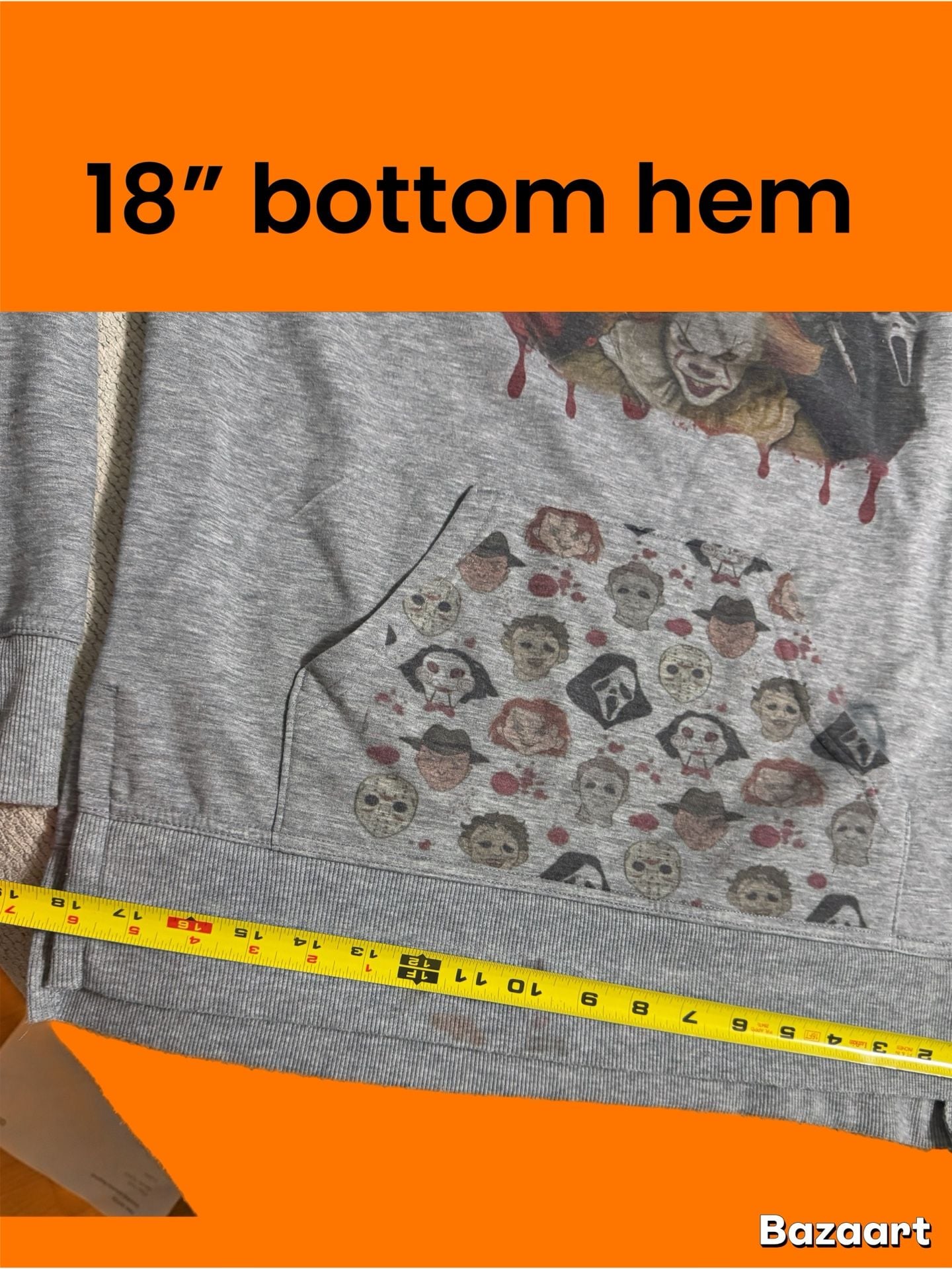 Penny wise, Freddy,Michael ,Chuckie, and more Horror Movie Characters Hoodie 7