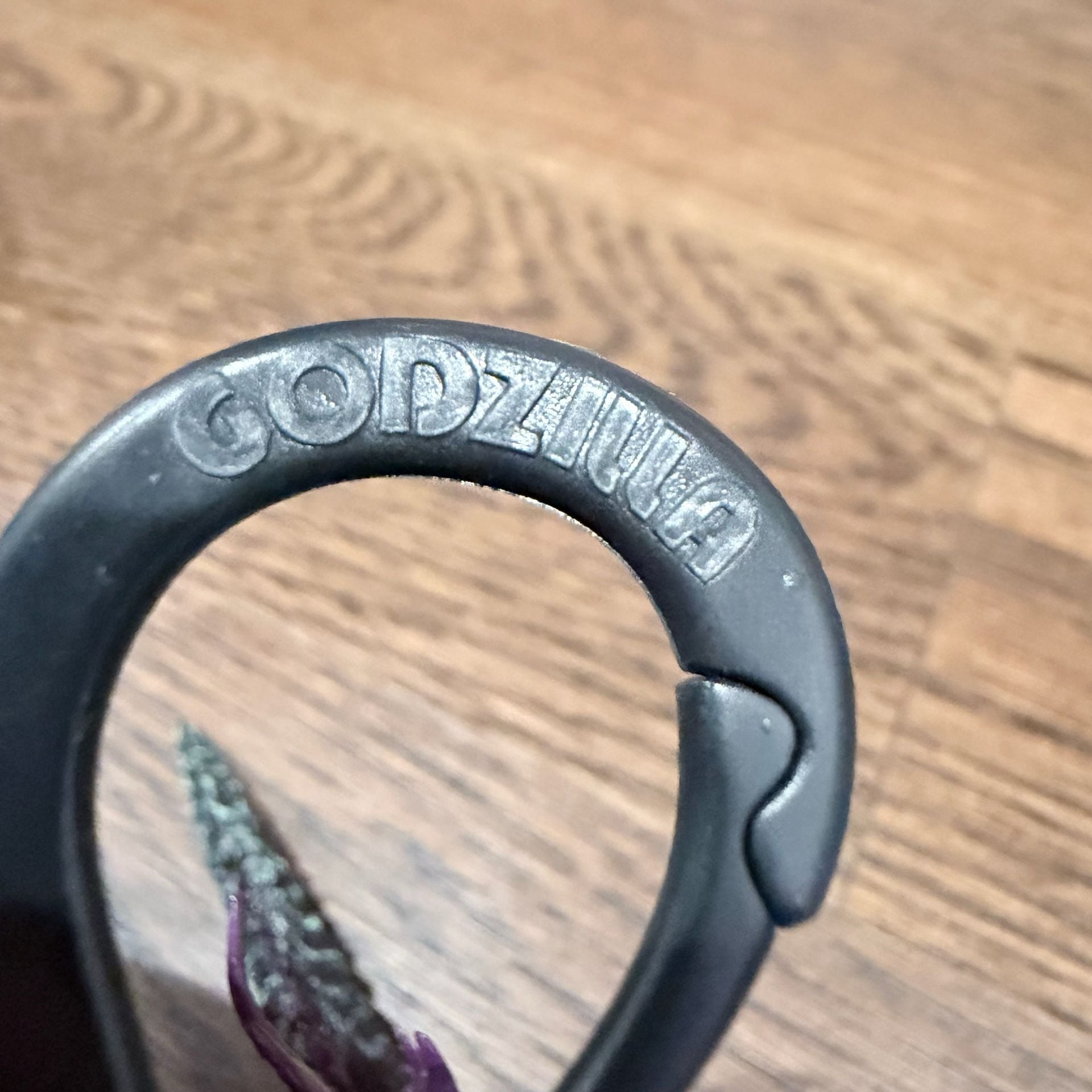 Godzilla Purple Spikes Figural Keychain Clip 2