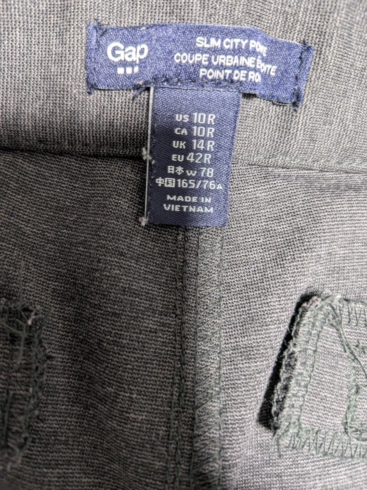 Gap Pants Size 10R Grey 3