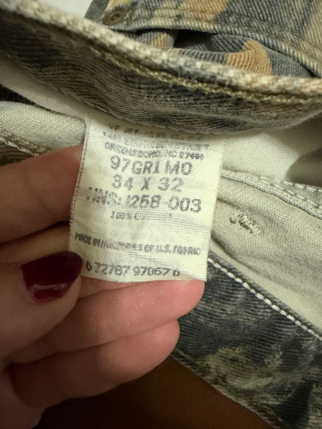 Wrangler Mossy Oak Break-Up Camo Double Knee Pants 34 x 32 6