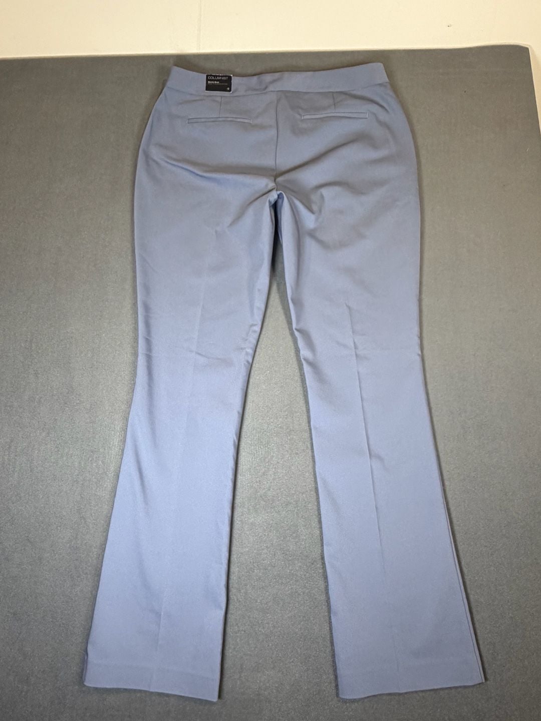 Express Columnist Barely Boot Pants Size 12 Light Blue Mid Rise 4
