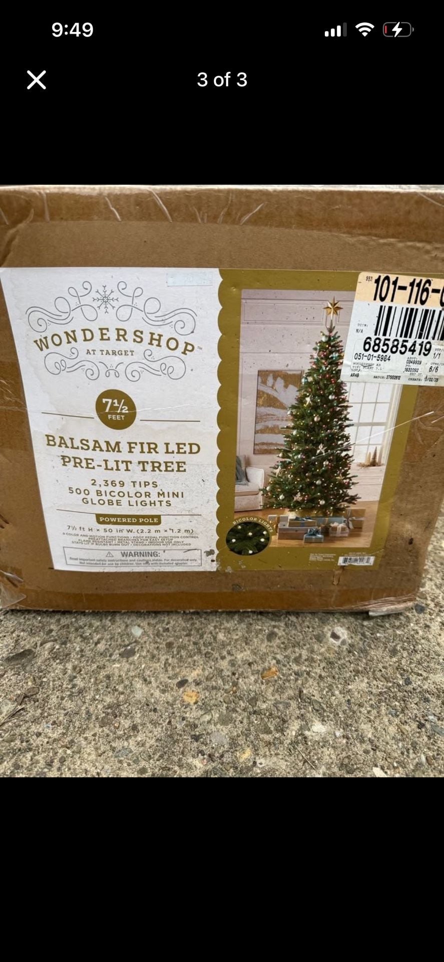 Christmas is around the corner!!! Wondershop 7 1/2 Ft Balsam Fir LED Pre-Lit Christmas Tree 3
