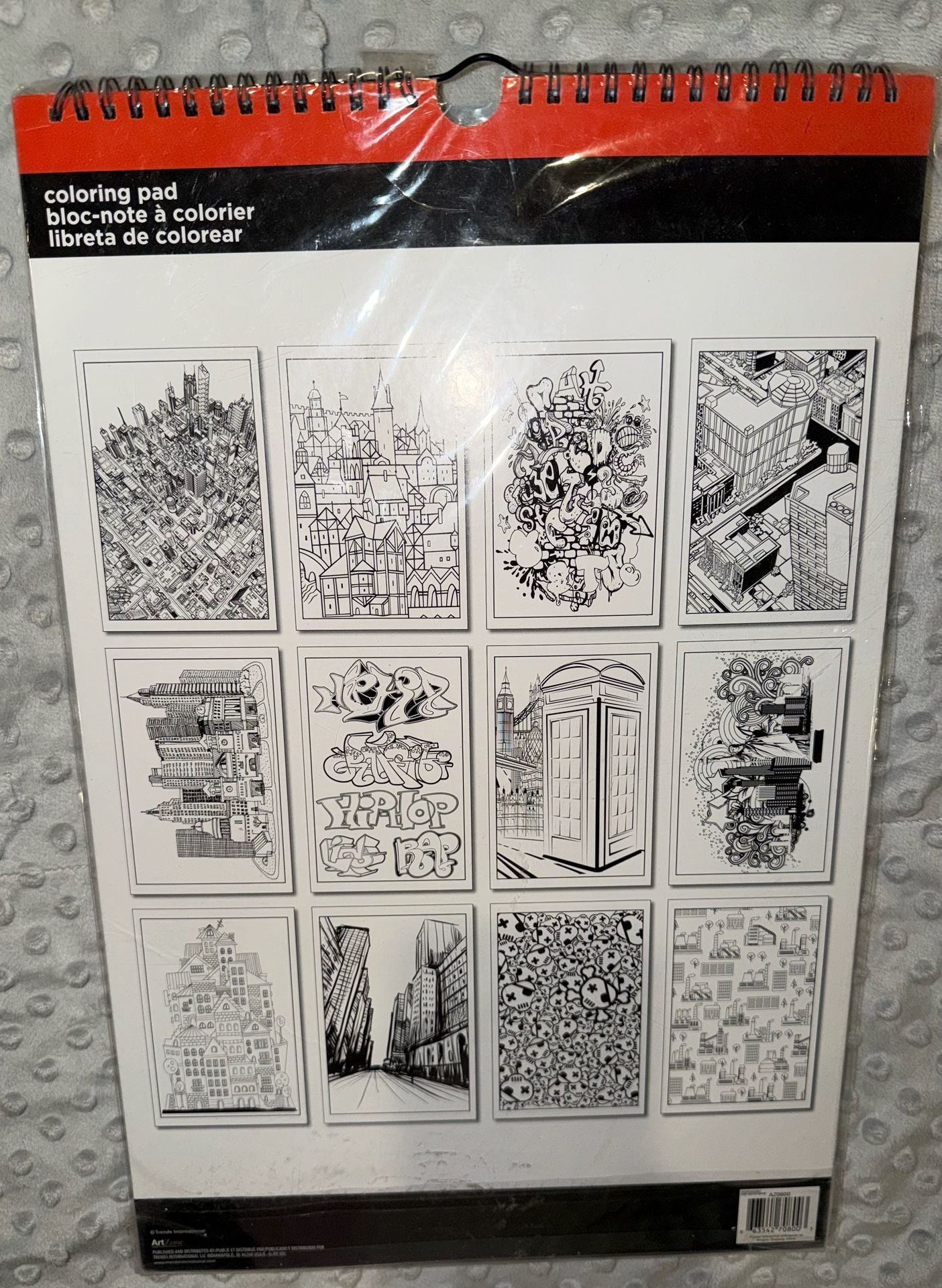 Art Zone Urban Designs Coloring Pad New sealed 3