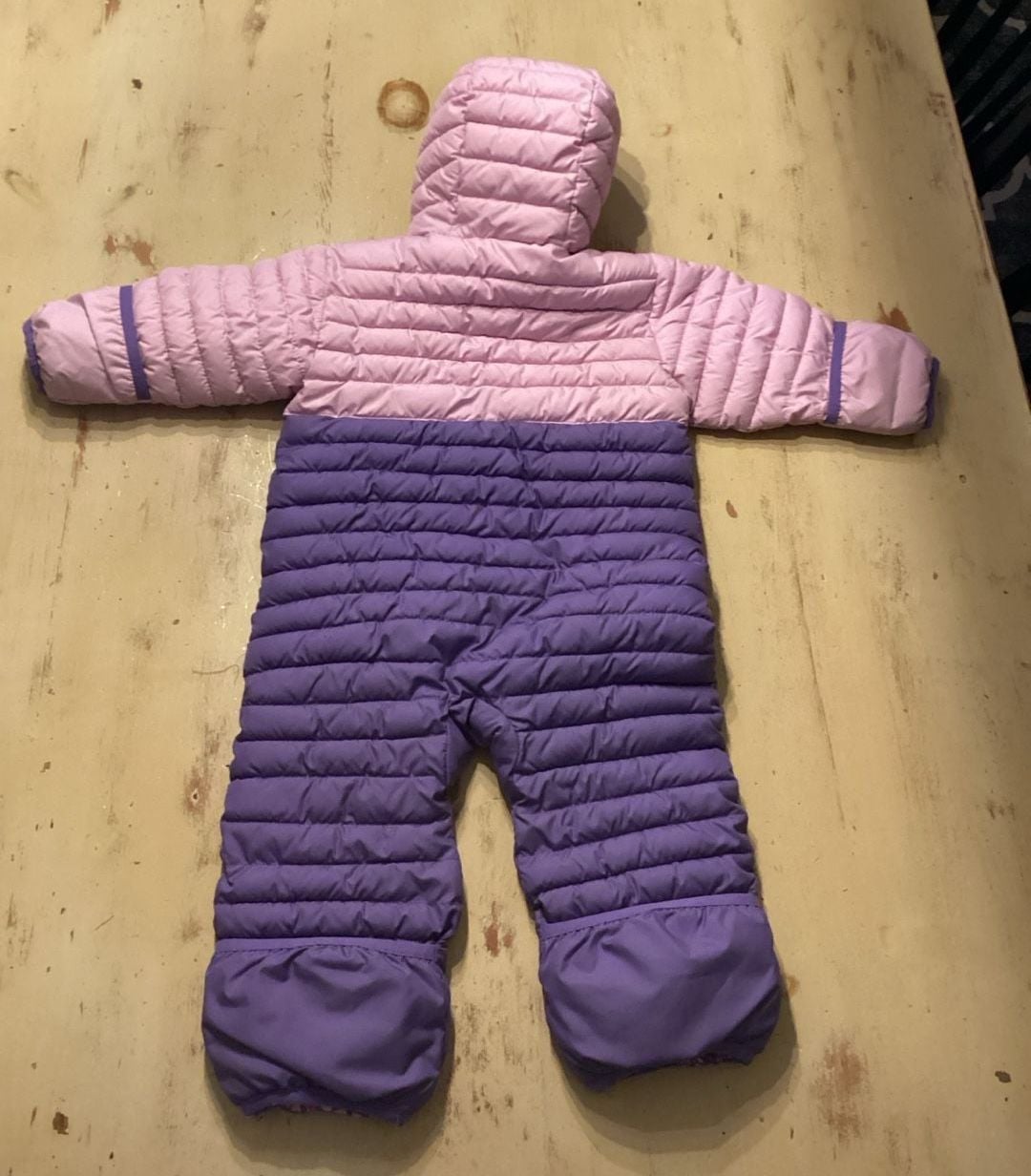 Columbia Powder Lite II Reversible Bunting Size 18-24 Months Pink Purple 4