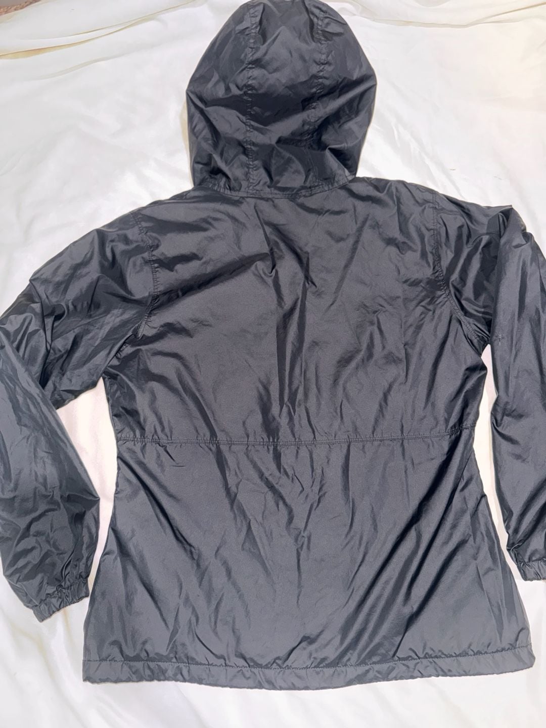 Columbia Lightweight Windbreaker Size M Black Full Zip Hoodie 3