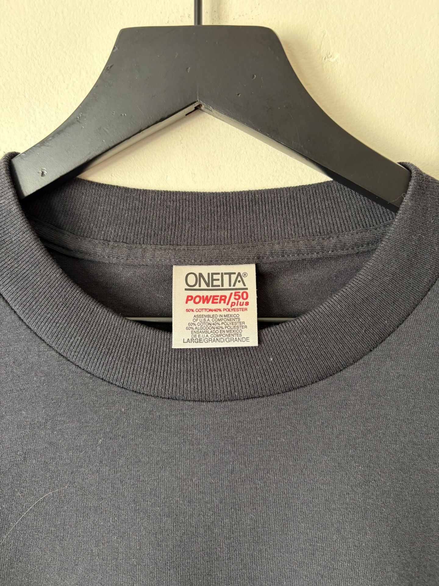 Oneita Graphic T-Shirt Size Large Black Officer Know My Rights 4