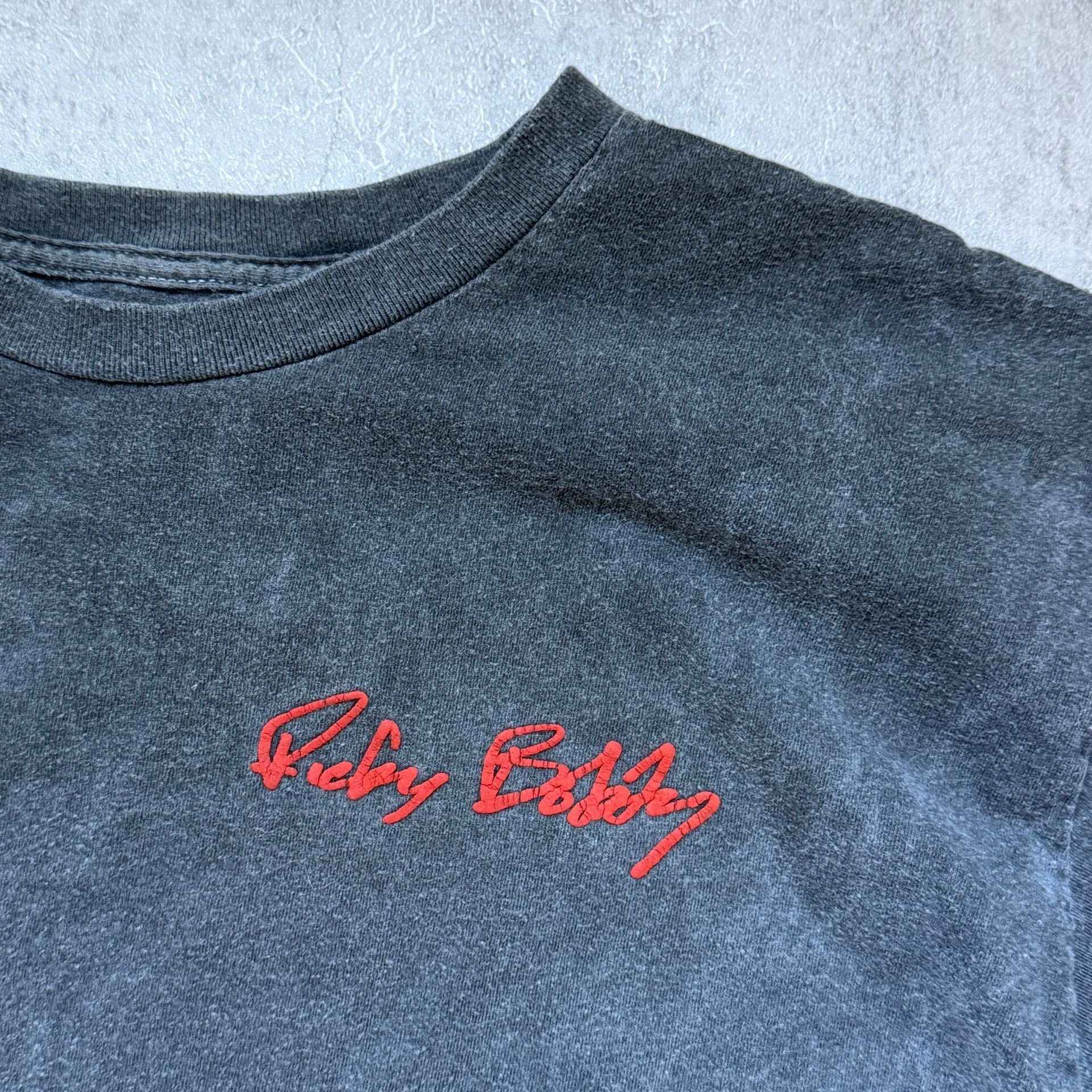 Talladega Nights Ricky Bobby Graphic T-Shirt Size L Gray Cotton 4