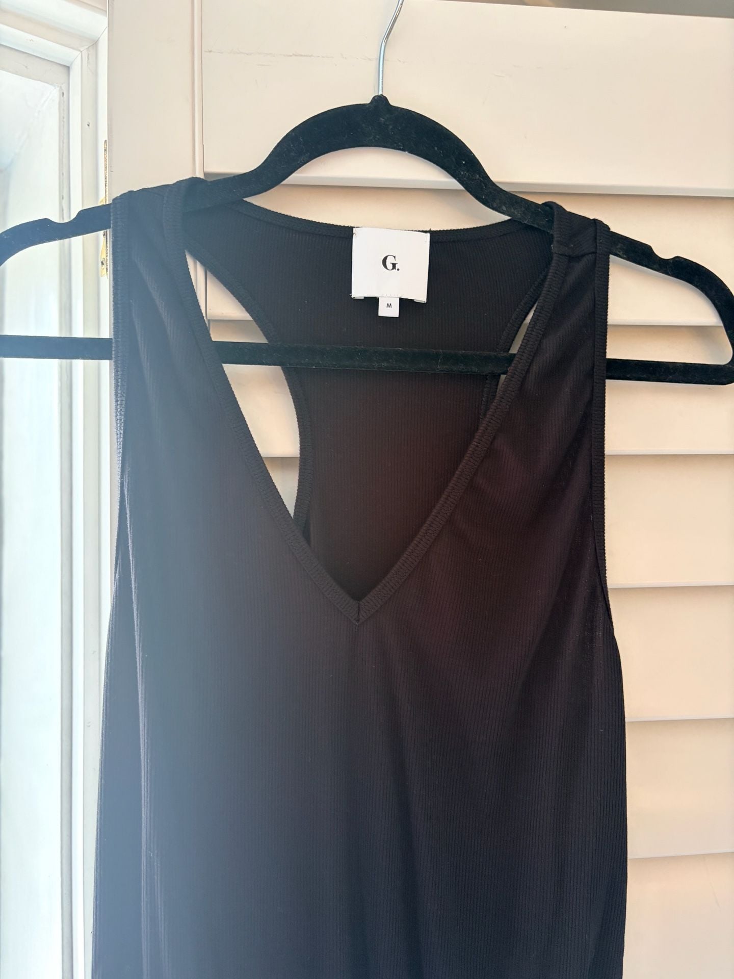 G. Label Bodysuit Black Ribbed Cleangirl Capsule Wardrobe Staple 4