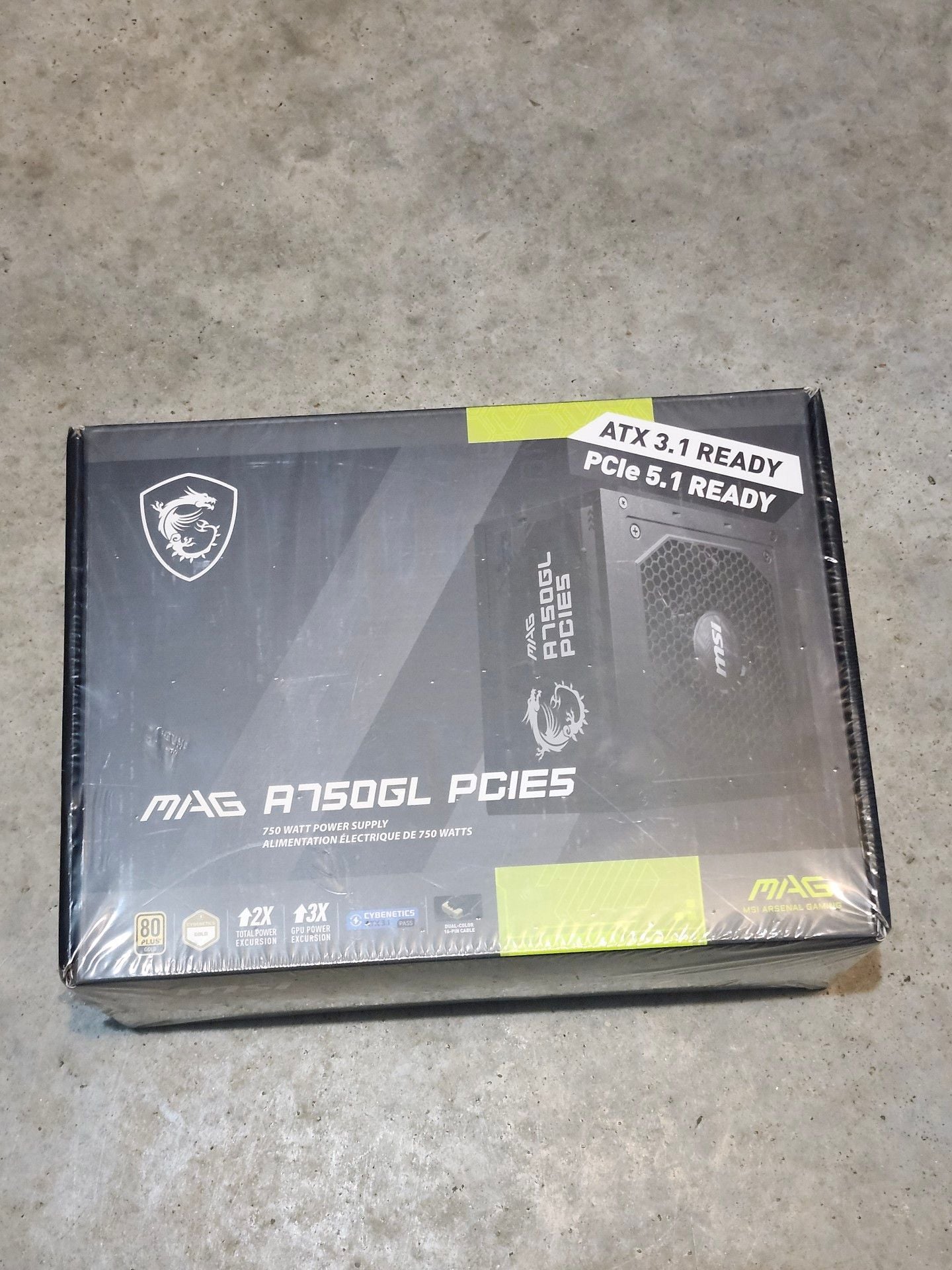 MSI MAG A750GL PCIE5 Power Supply 1