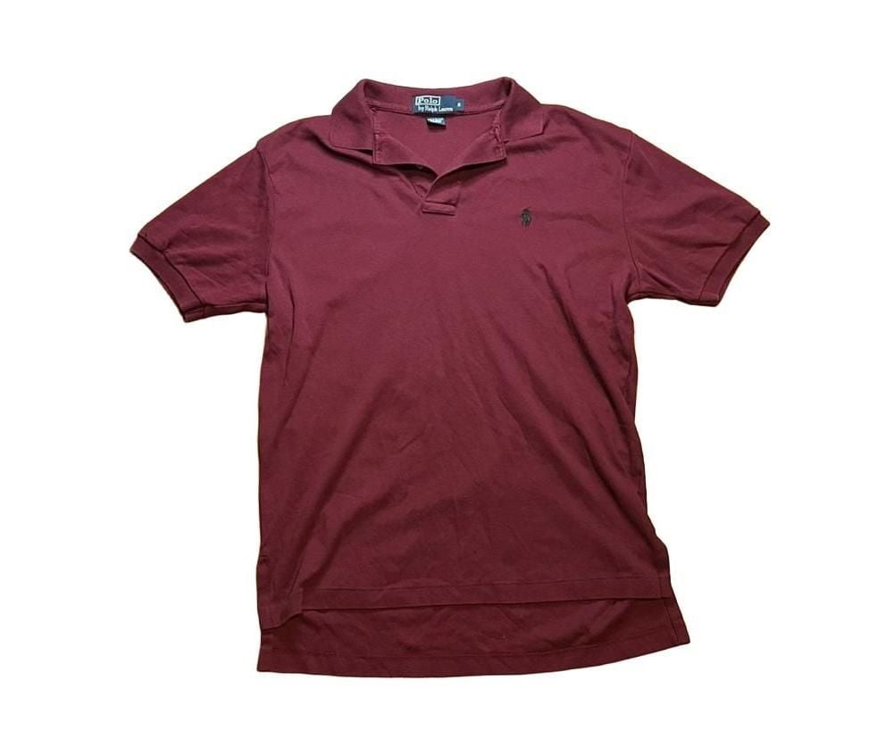 Polo by Ralph Lauren Polo Shirt Size S Burgundy Cotton Short Sleeve 2