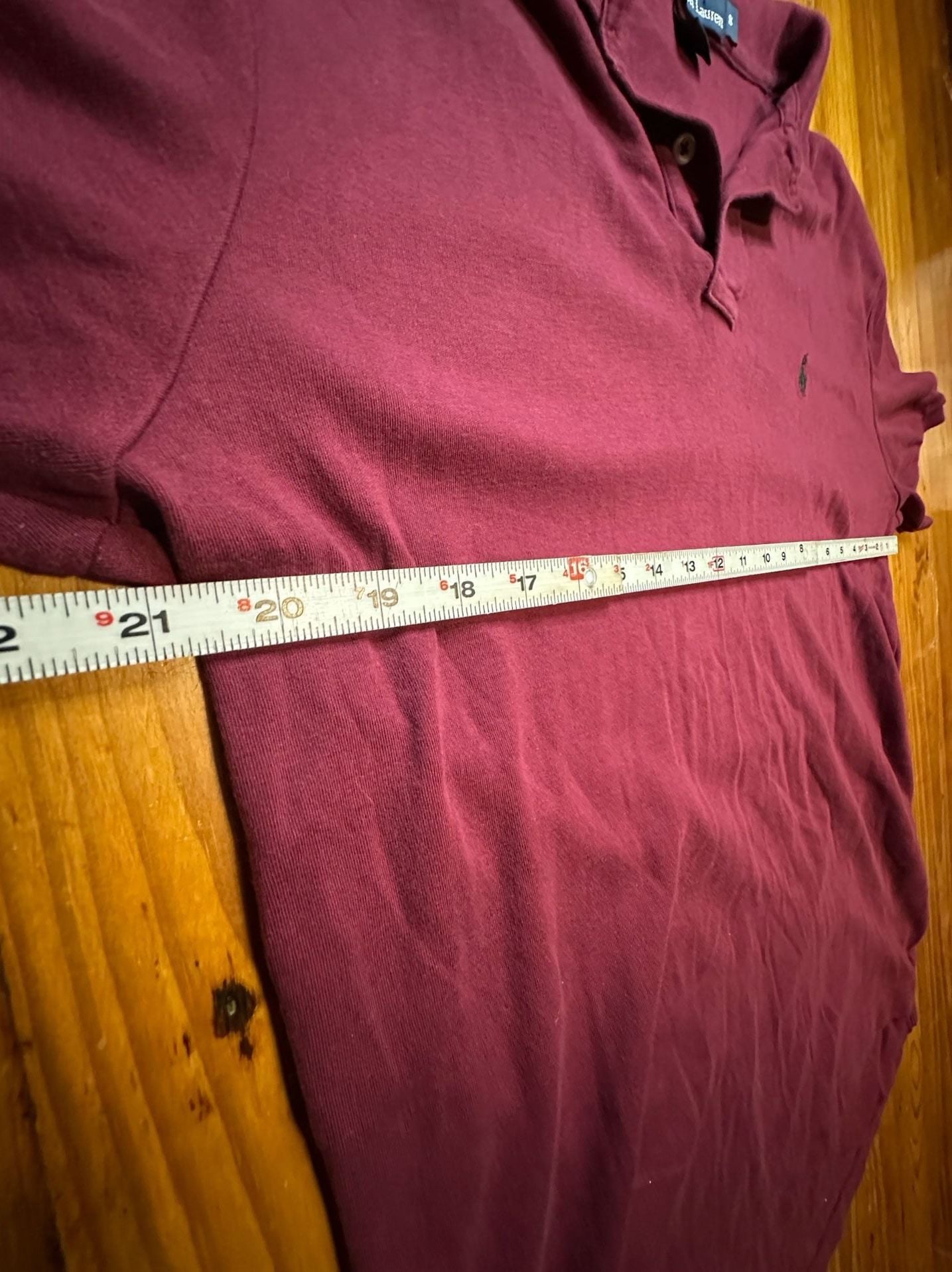 Polo by Ralph Lauren Polo Shirt Size S Burgundy Cotton Short Sleeve 4