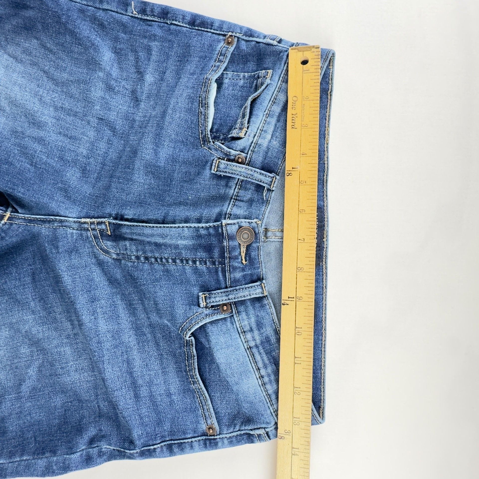 Lucky Brand Jeans Blue Denim Raw Hem 5