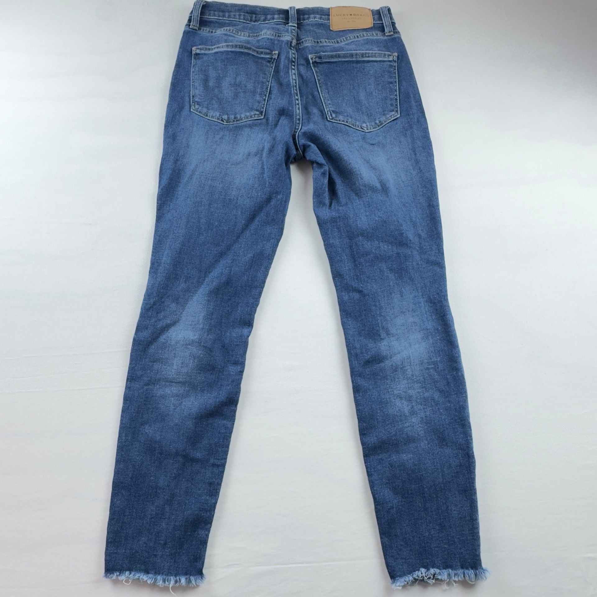 Lucky Brand Jeans Blue Denim Raw Hem 7