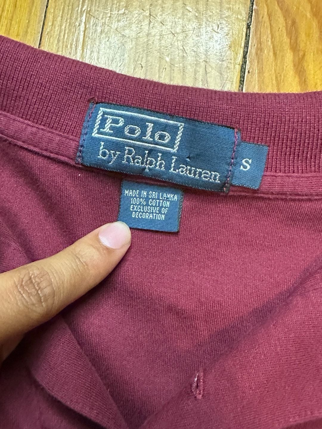 Polo by Ralph Lauren Polo Shirt Size S Burgundy Cotton Short Sleeve 6