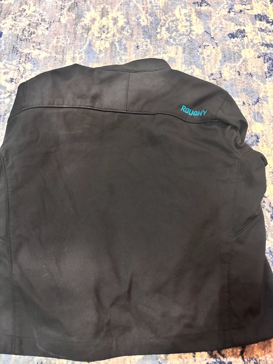 Hooey Softshell Jacket youth Size M Black Turquoise Roughy 7