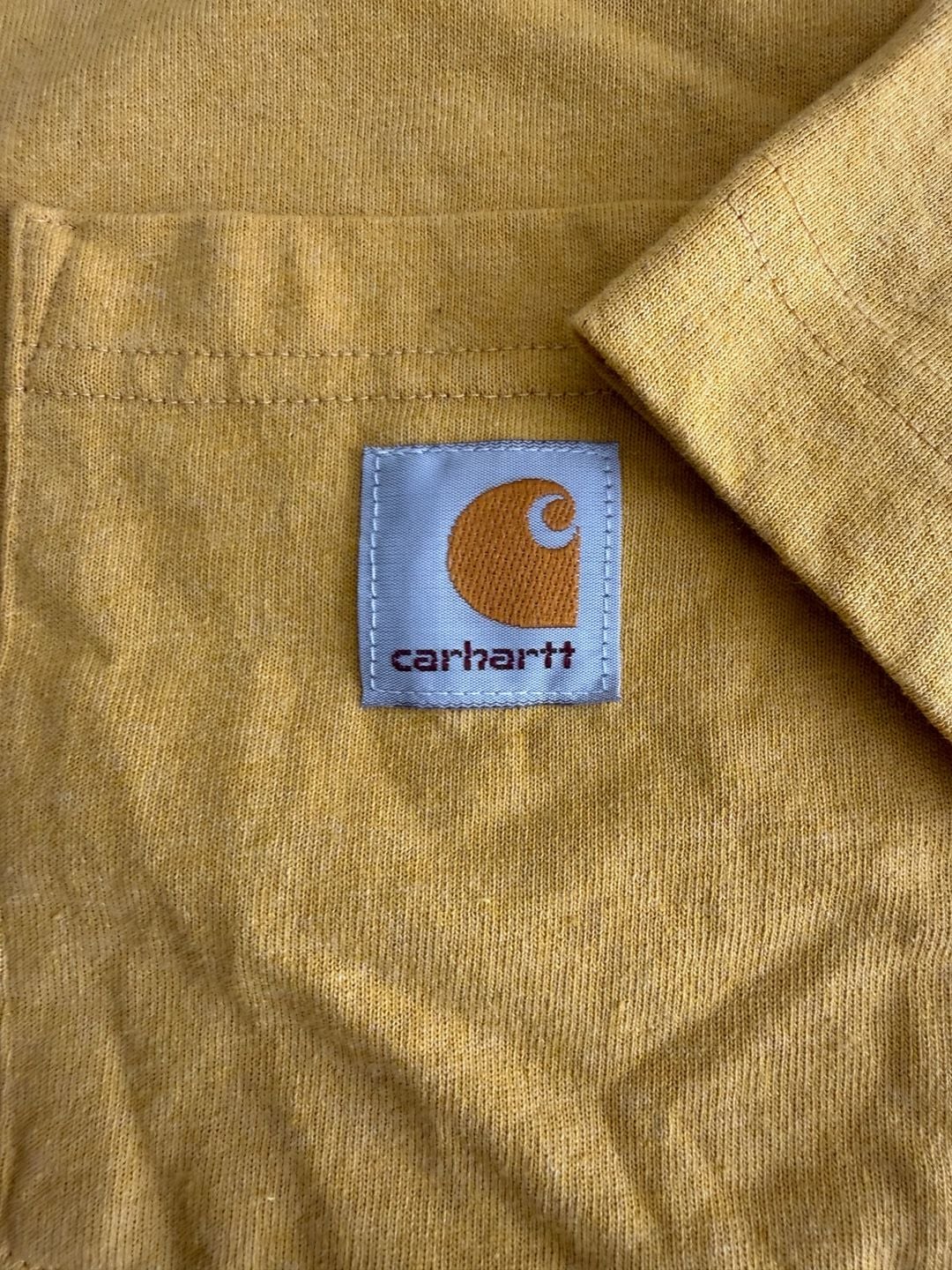 Carhartt Loose Fit Pocket T-Shirt Size 3XL Yellow Cotton workwear gorpcore 3
