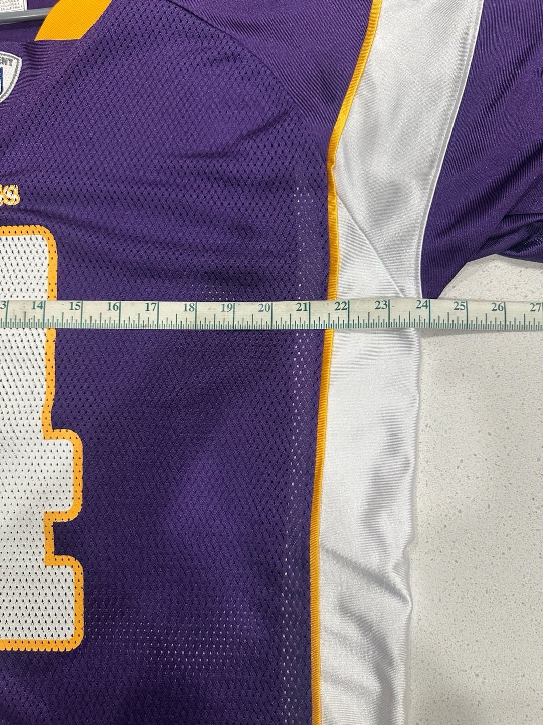 Reebok Minnesota Vikings Brett Favre 4 NFL Jersey Size L Purple 8