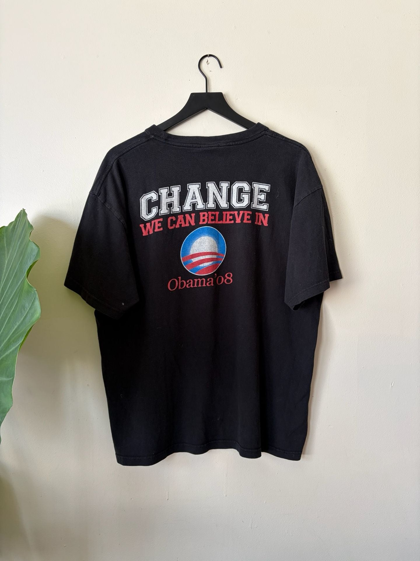 Atex Obama 08 T-Shirt Size XL Black Campaign Graphic Tee 5