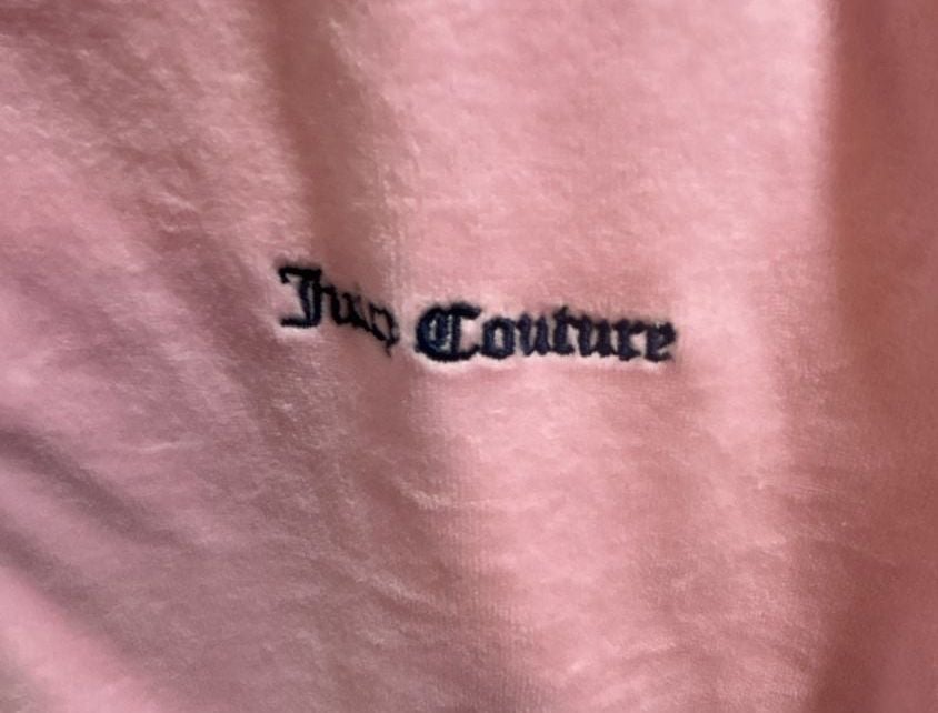 Juicy Couture Velour Track Jacket Size XXL Pink Pickleball Anyone? 3