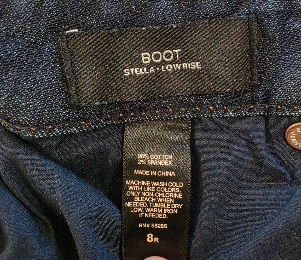 Express Stella Boot Jeans Size 8R Dark Wash Low Rise 5