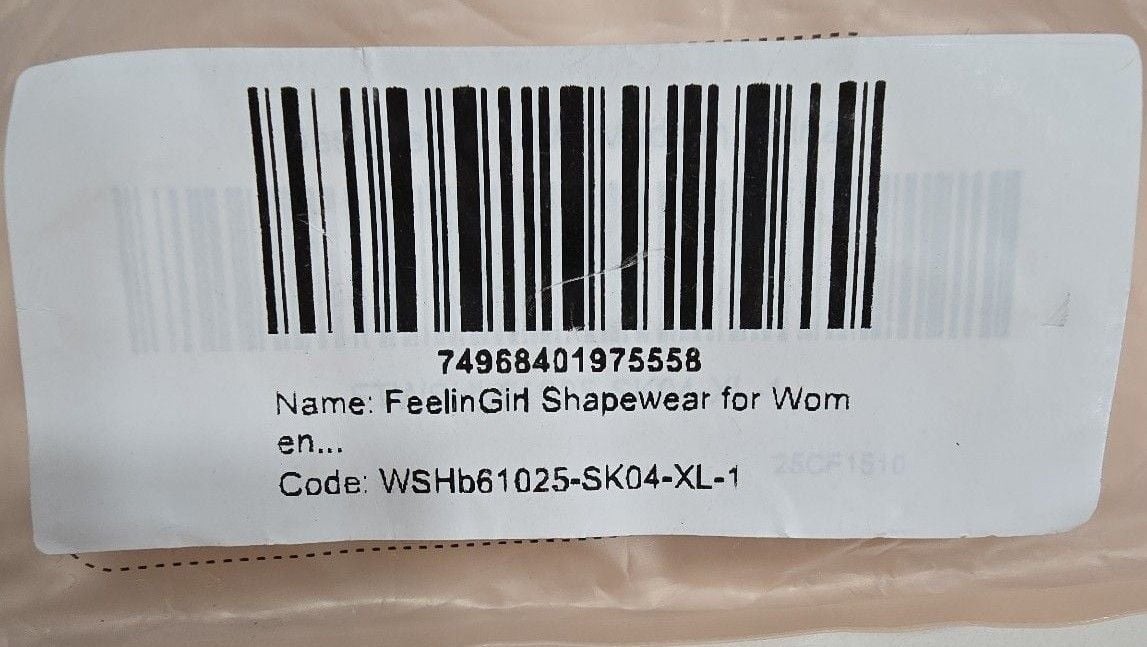 FeelinGirl Shapewear Size XL Nude Bodysuit 5