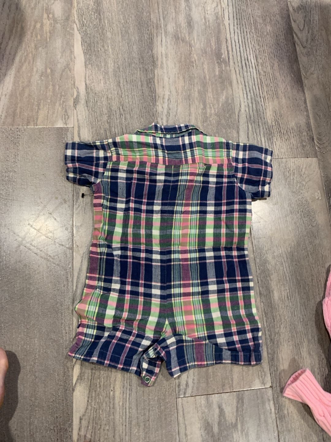 Polo by Ralph Lauren Plaid Romper Size 6-12M (1) 6