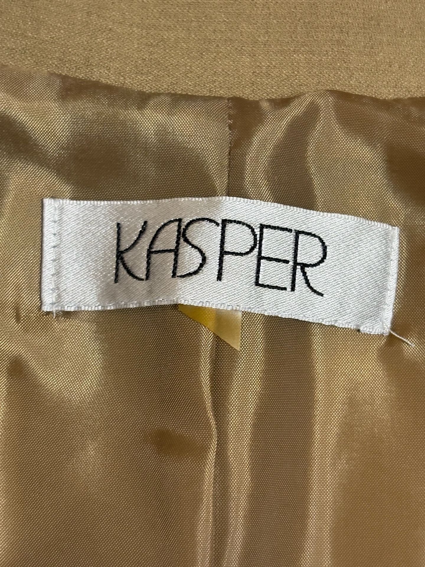 Kasper Full Zip Jacket Tan Poly Blend 3