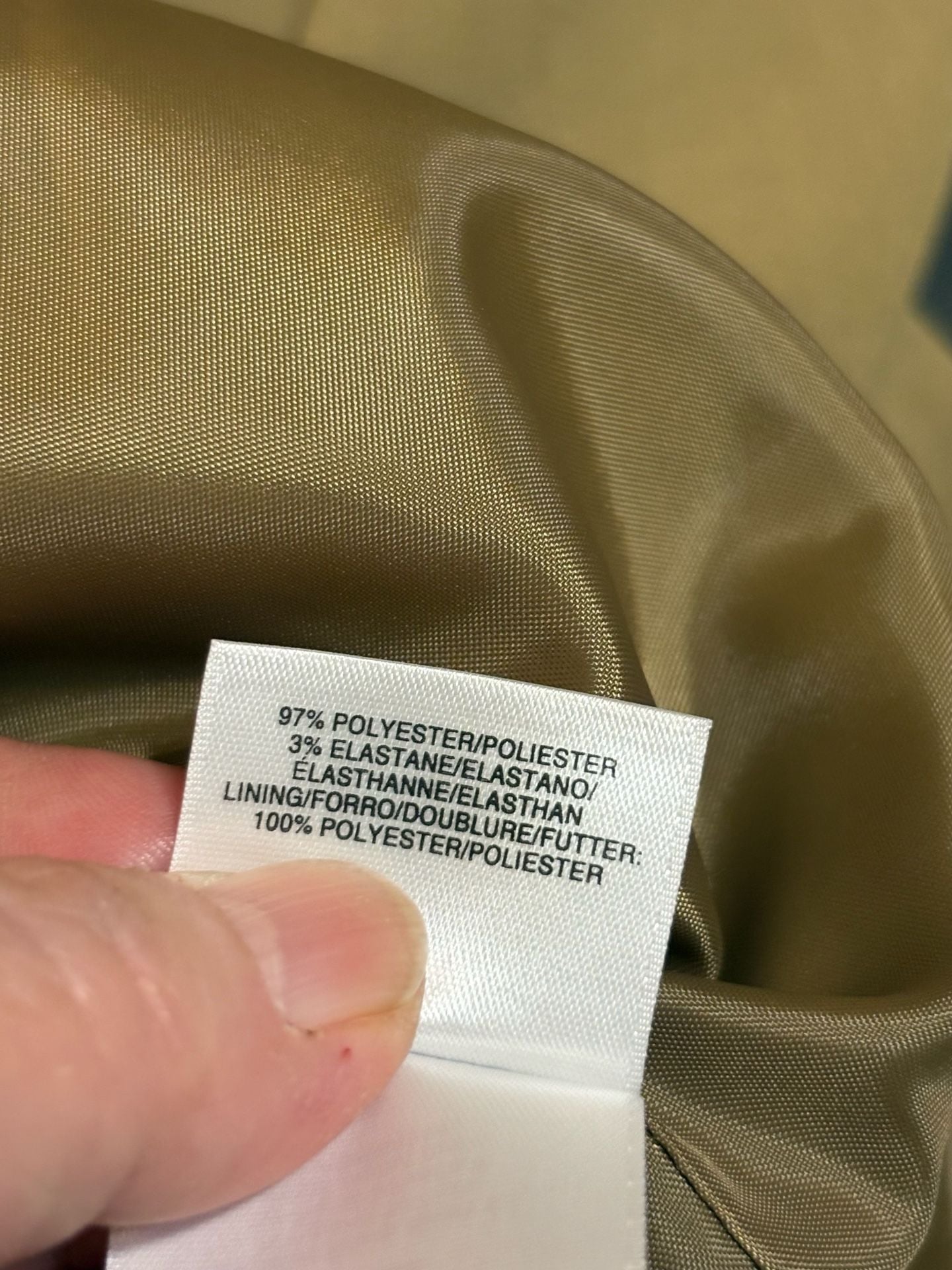 Kasper Full Zip Jacket Tan Poly Blend 4