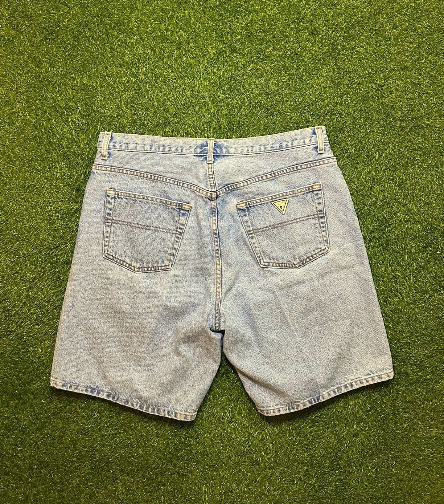 Vintage 1990s Guess Baggy Denim Shorts Made In USA 5