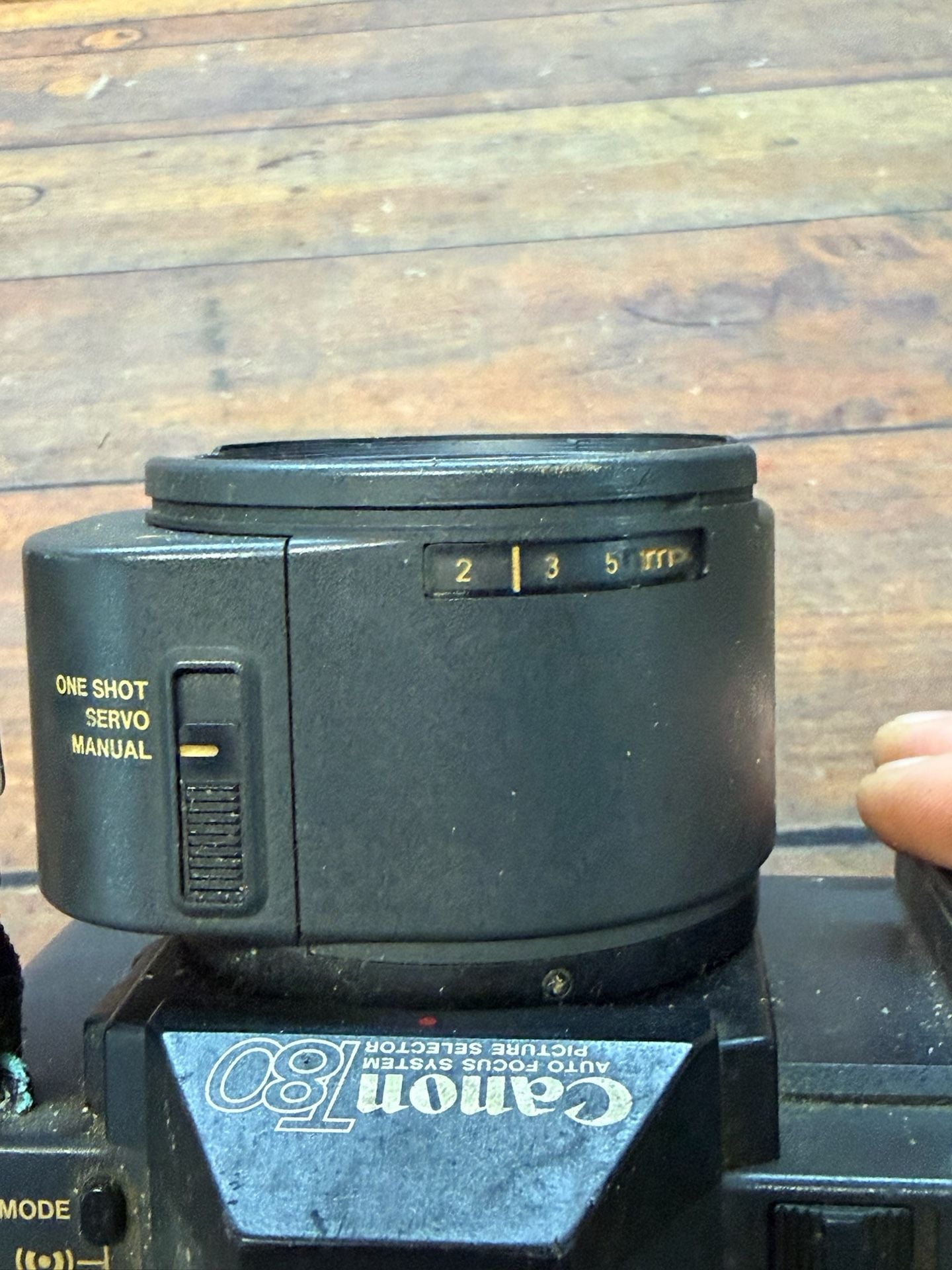 Canon T80 35mm SLR Film Camera with AC 50mm f/1.8 Lens untested parts repairs  7