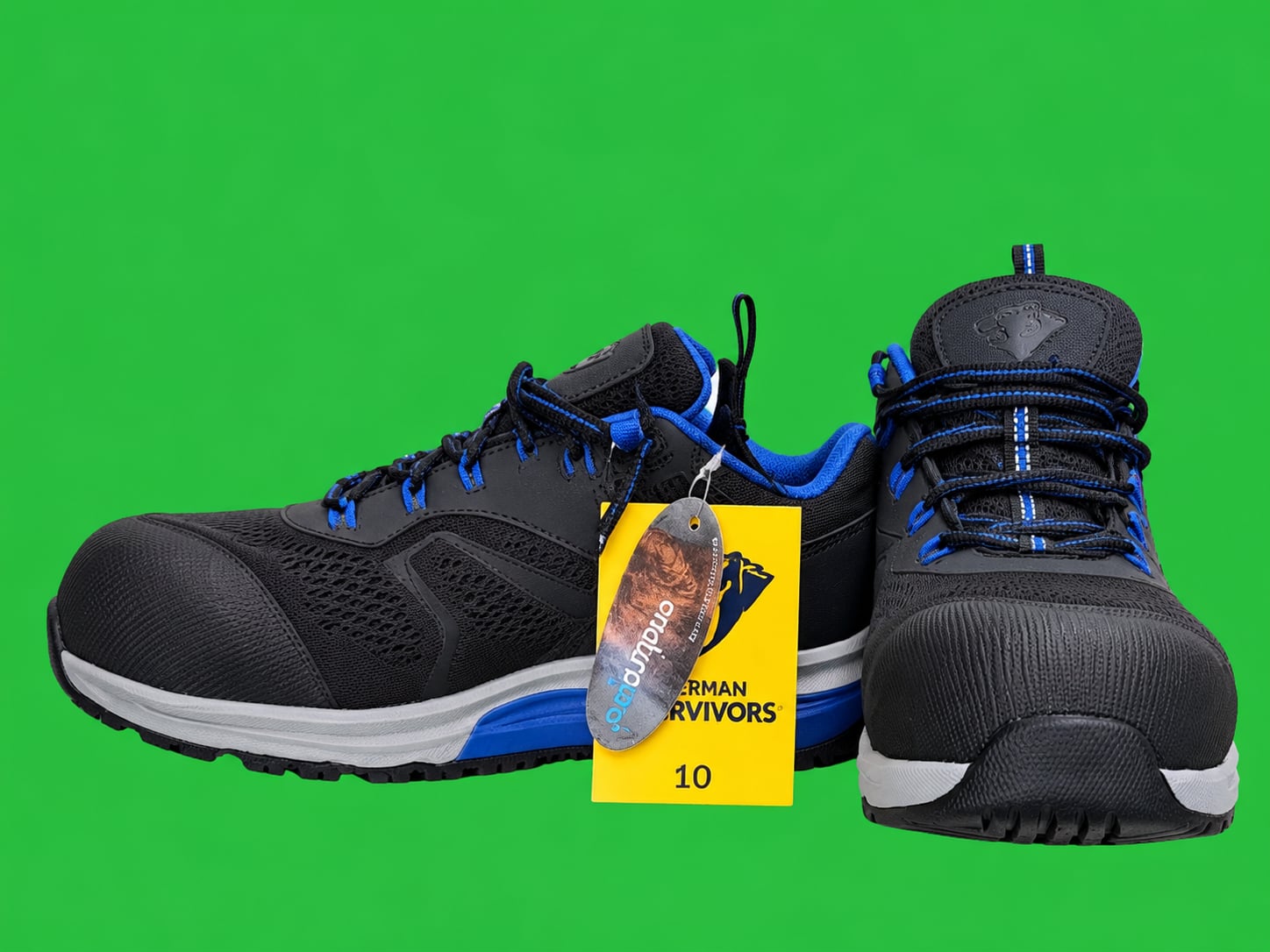 Herman Survivors Cassle Hiking Shoes Size 10 Black Blue Composite Toe 4