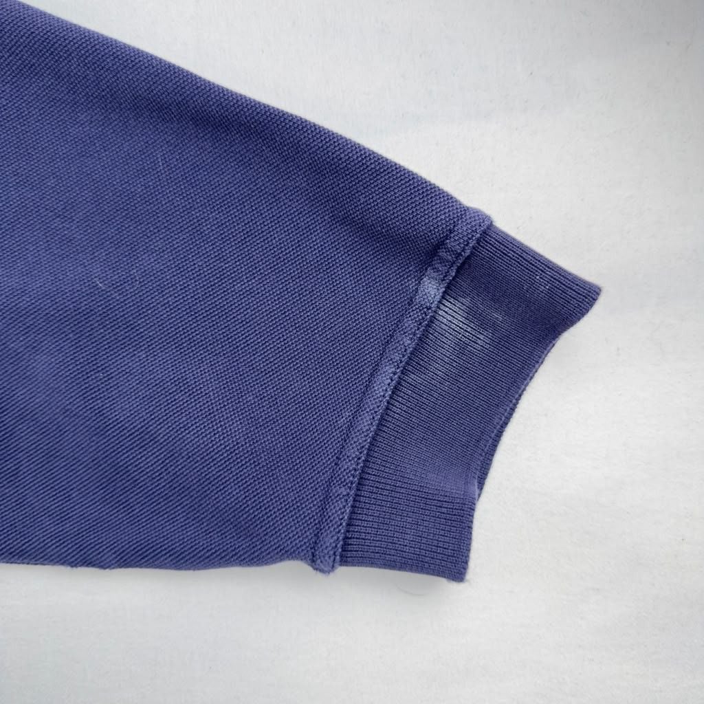 Banana Republic Long Sleeve Polo Size L Blue Cotton Shirt 8