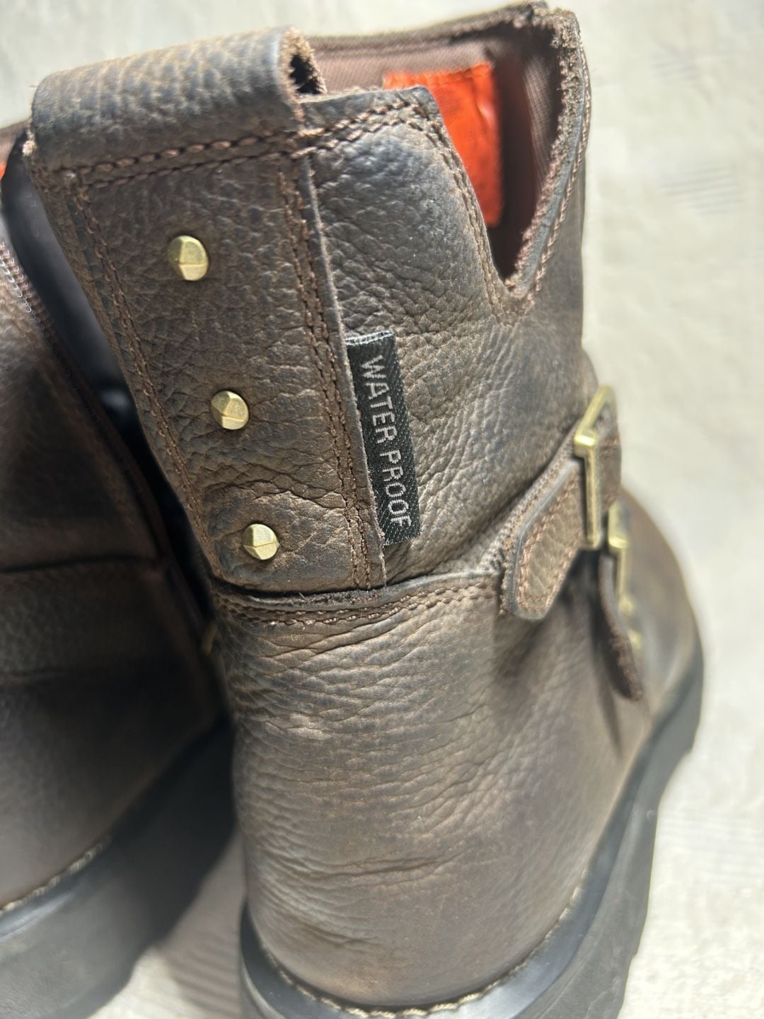 Harley-Davidson Amesbury Waterproof Motorcycle Boots Brown Leather 6