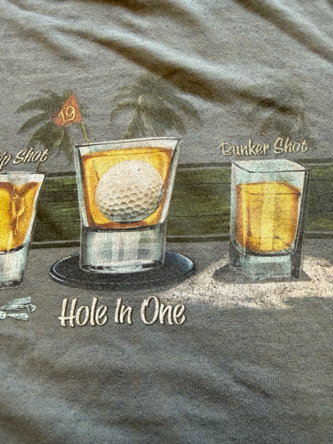 Newport Blue Golf T Shirt Size Medium Funny Drinks 19th Hole 7