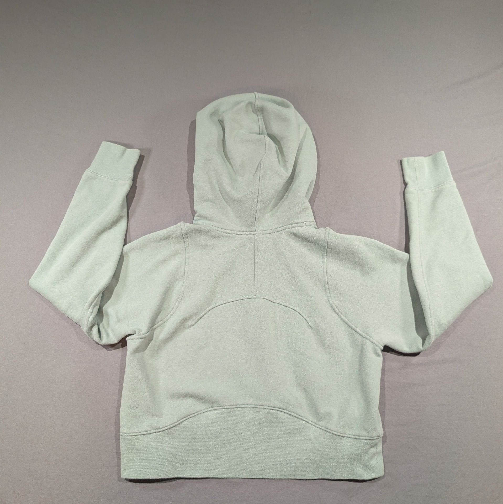 Lululemon Scuba Oversized 1/2 Zip Hoodie Xl Sz S Sage Green Cotton, Super Cute 3